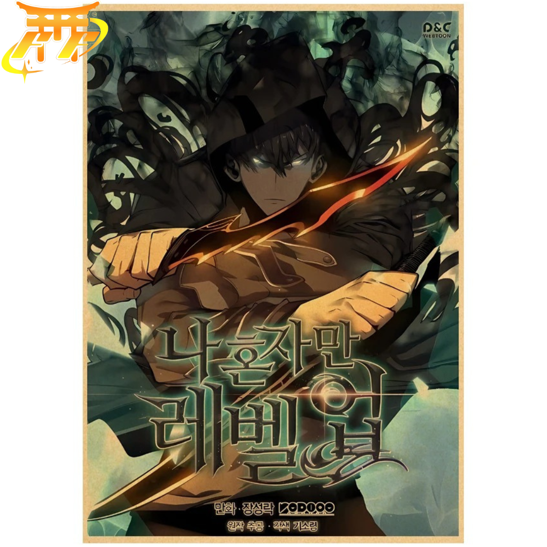 Poster Sung Jinwoo "Maître Des Ténèbres" – Solo Leveling™