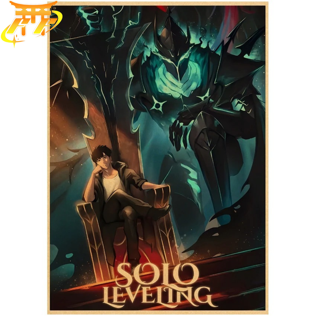 Poster Sung Jinwoo "Trône Des Ombres" – Solo Leveling™