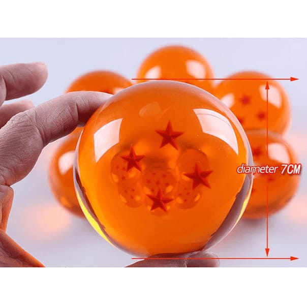 Lot des 7 boules de cristal - Dragon Ball Z