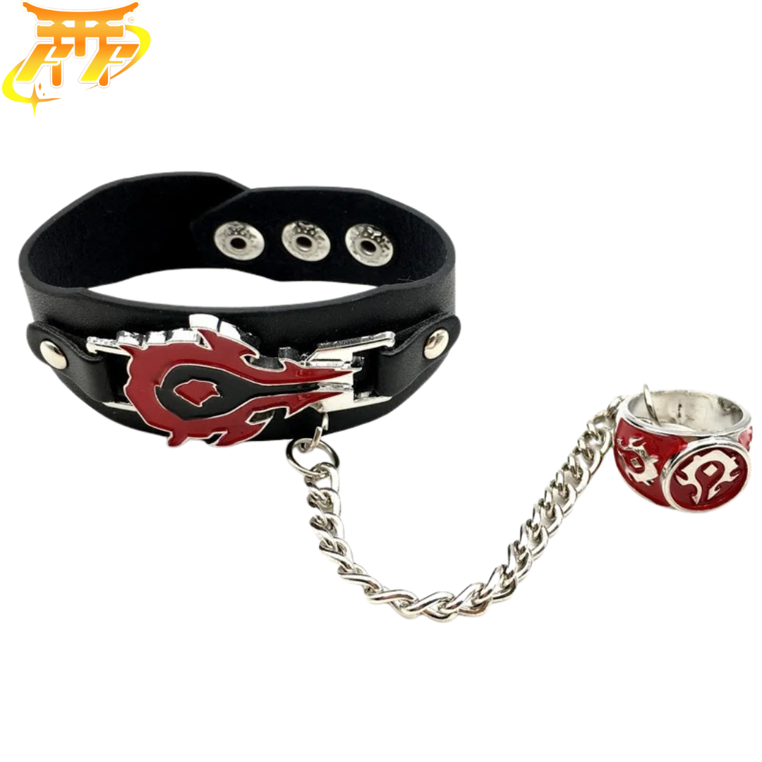 Bracelet + Bague "Symbole De La Horde" – World of Warcraft™