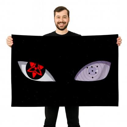 Drapeau Madara Uchiwa "Sharingan Et Rinnegan" – Naruto™