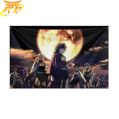 Drapeau Piliers "Sous La Lune Sanglante" – Demon Slayer™