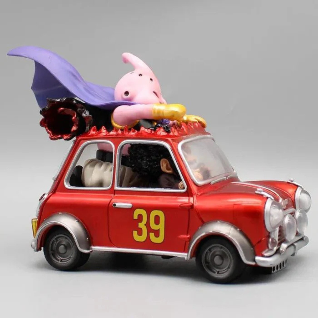 Figurine Majin Buu & Mr. Satan "Voiture Rouge" – Dragon Ball Z™